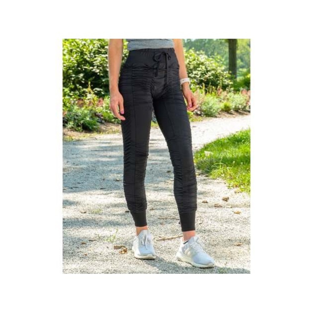 Agogie +20 Resistance Training Pants Black Ruched Wearable Resistance Women's L